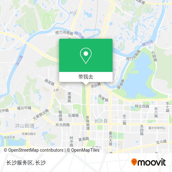 长沙服务区地图