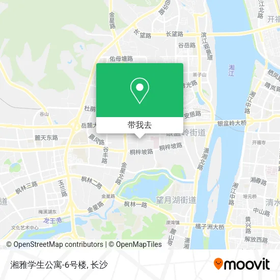 湘雅学生公寓-6号楼地图