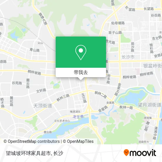 望城坡环球家具超市地图