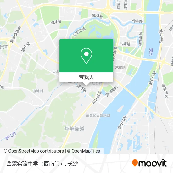 岳麓实验中学（西南门）地图