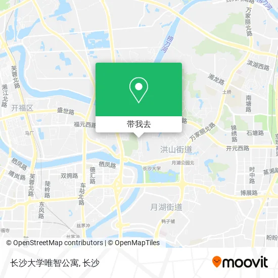 长沙大学唯智公寓地图