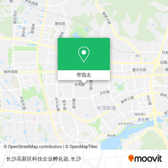 长沙高新区科技企业孵化器地图