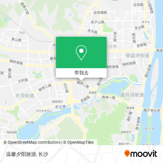 温馨夕阳旅游地图