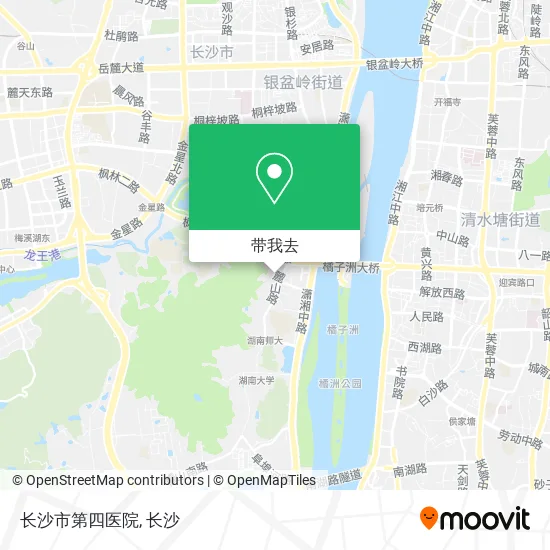 长沙市第四医院地图