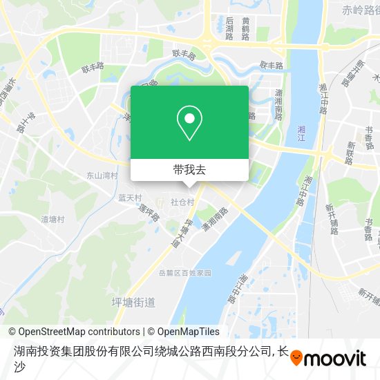 湖南投资集团股份有限公司绕城公路西南段分公司地图