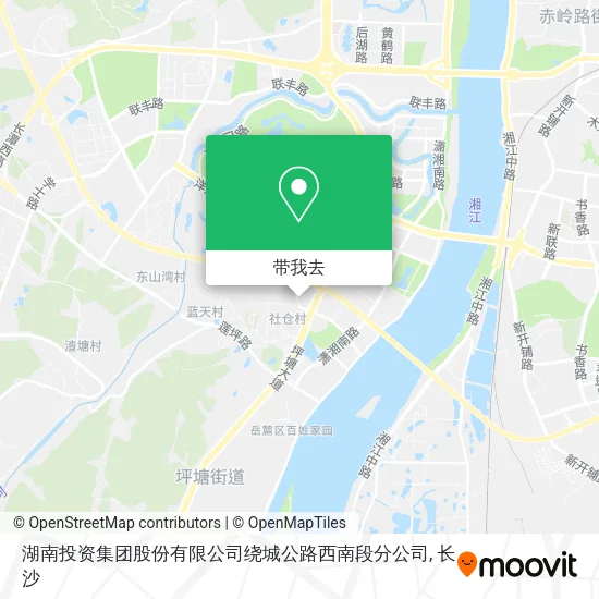 湖南投资集团股份有限公司绕城公路西南段分公司地图