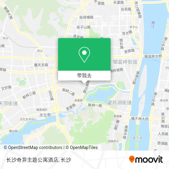 长沙奇异主题公寓酒店地图