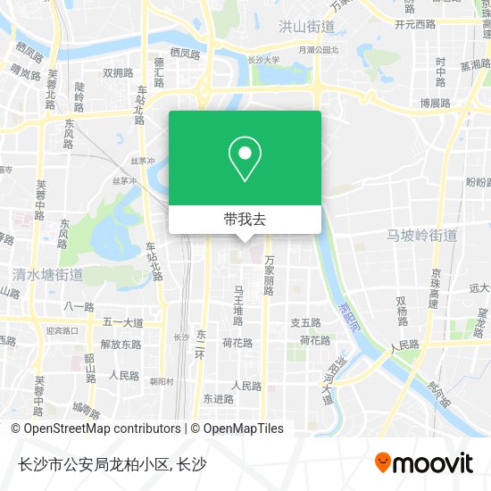长沙市公安局龙柏小区地图