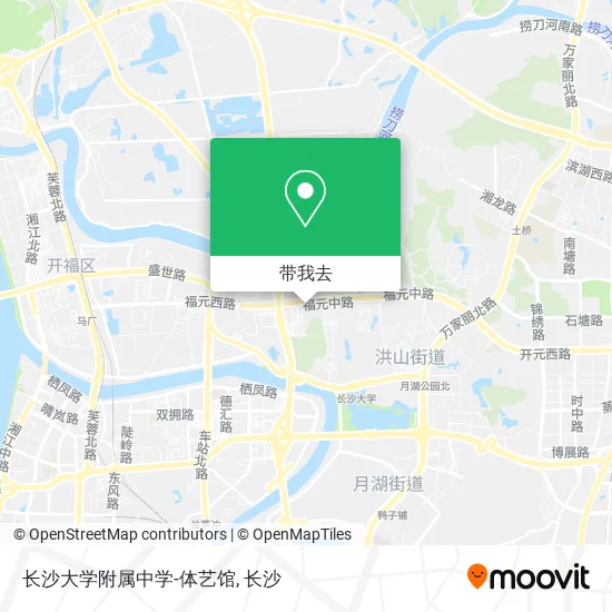 长沙大学附属中学-体艺馆地图
