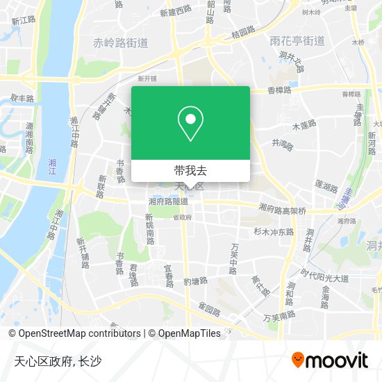天心区政府地图