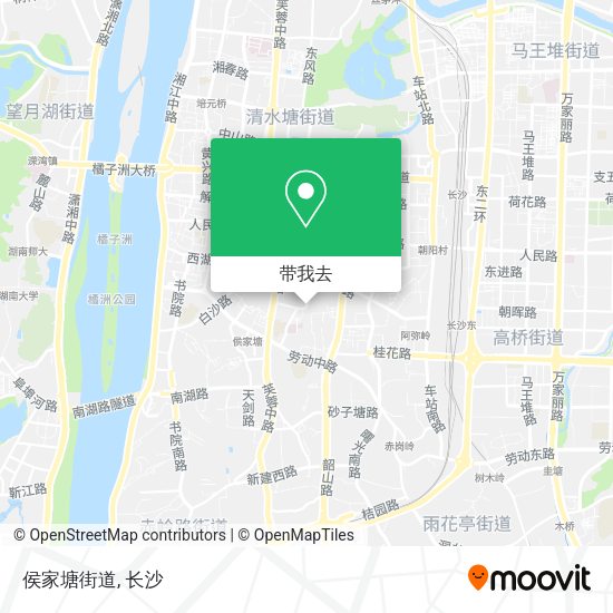 侯家塘街道地图