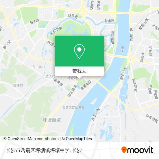 长沙市岳麓区坪塘镇坪塘中学地图