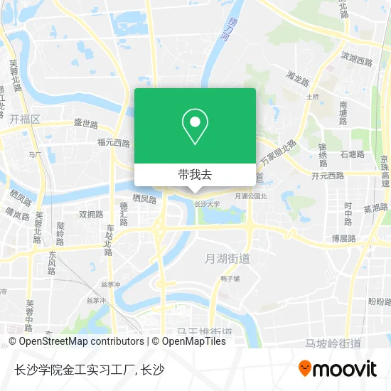 长沙学院金工实习工厂地图