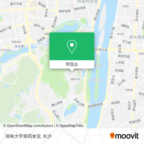 湖南大学第四食堂地图