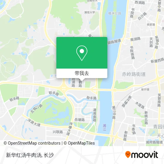 新华红汤牛肉汤地图