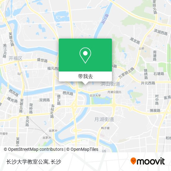 长沙大学教室公寓地图