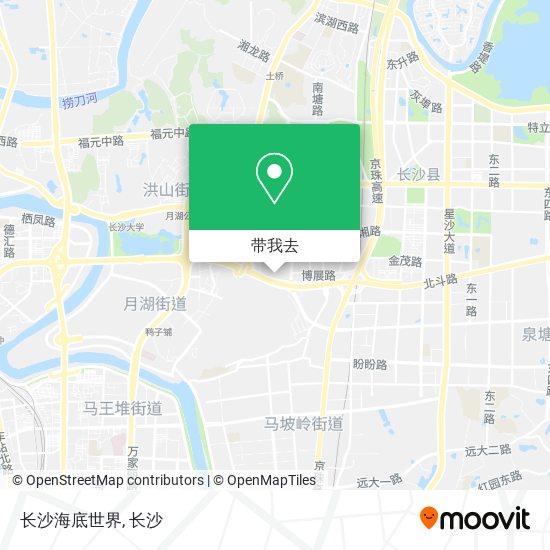长沙海底世界地图