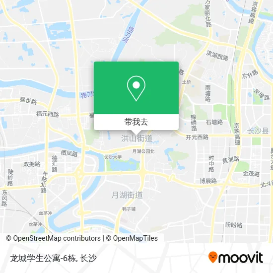 龙城学生公寓-6栋地图