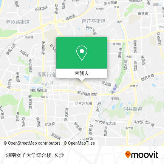 湖南女子大学综合楼地图