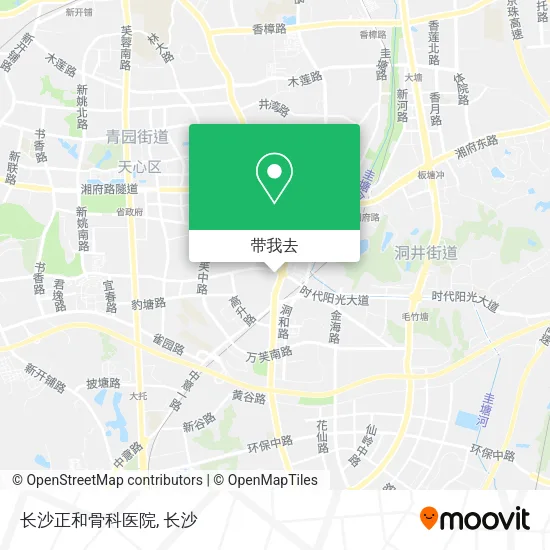 长沙正和骨科医院地图