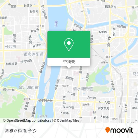 湘雅路街道地图