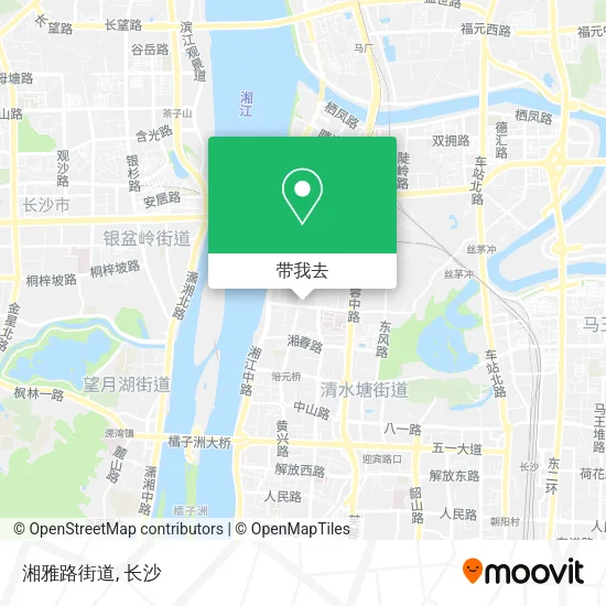 湘雅路街道地图
