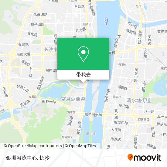 银洲游泳中心地图