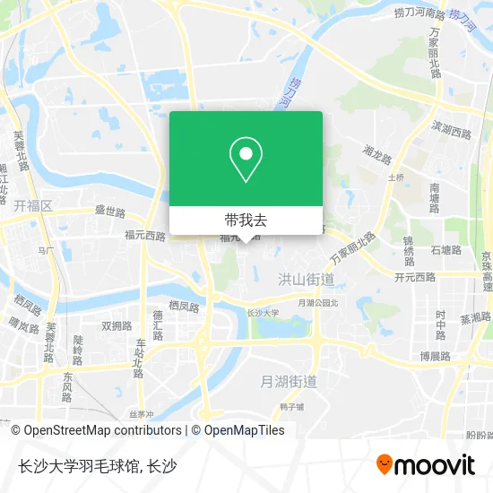 长沙大学羽毛球馆地图