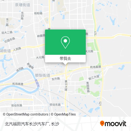 北汽福田汽车长沙汽车厂地图