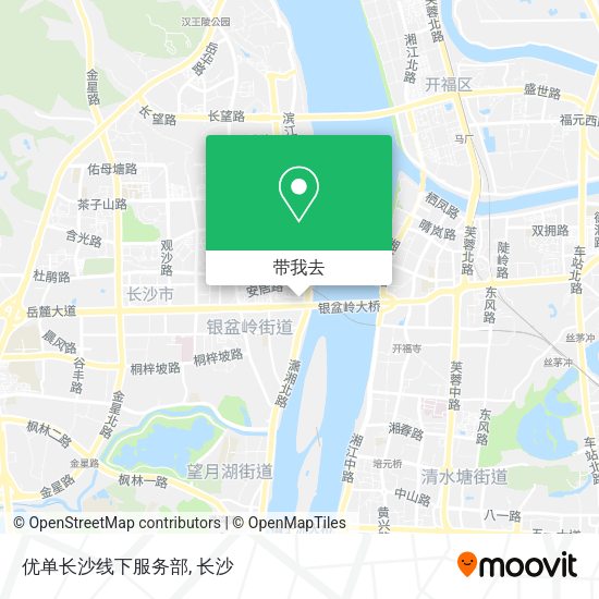 优单长沙线下服务部地图