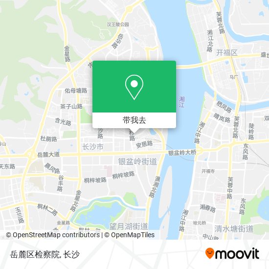 岳麓区检察院地图