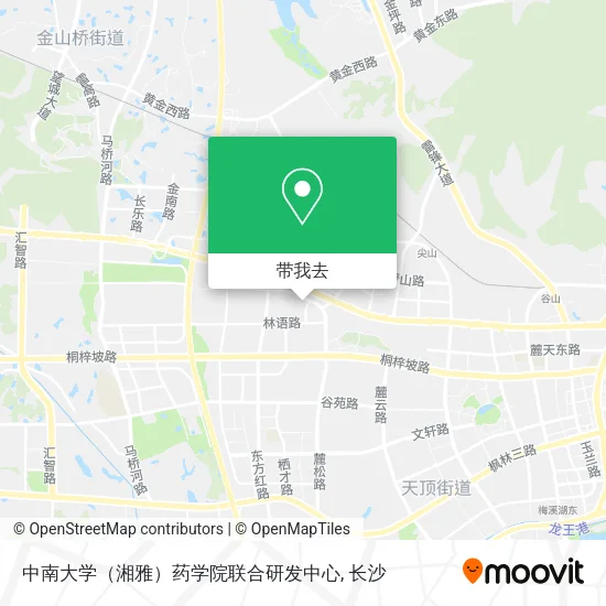 中南大学（湘雅）药学院联合研发中心地图