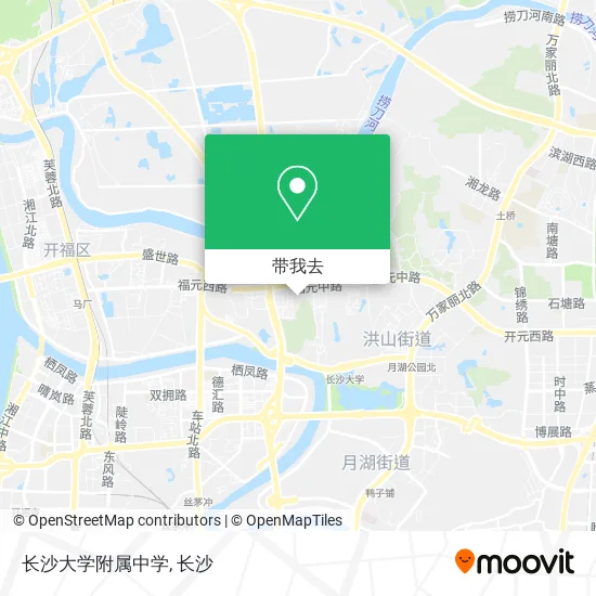 长沙大学附属中学地图