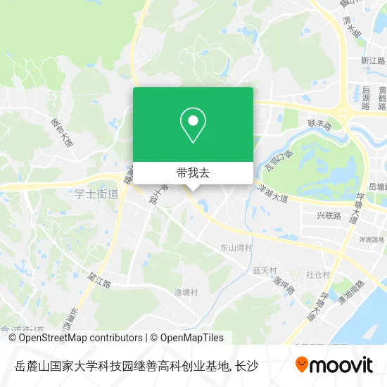岳麓山国家大学科技园继善高科创业基地地图