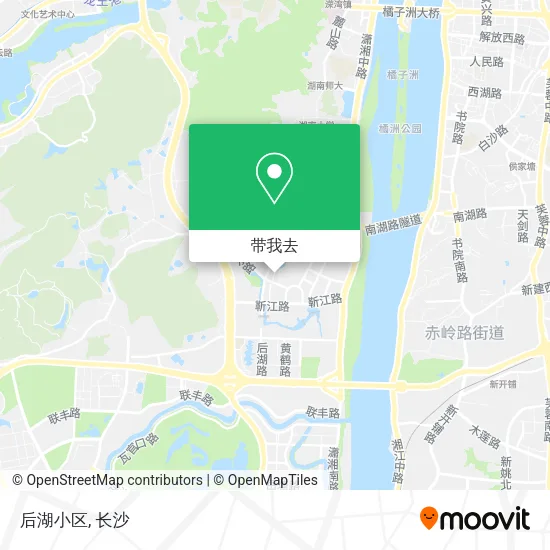 后湖小区地图