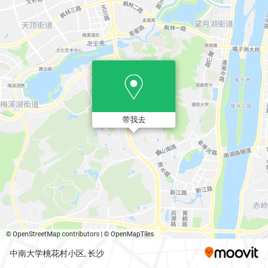 中南大学桃花村小区地图