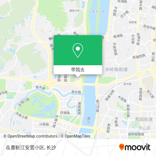岳麓靳江安置小区地图