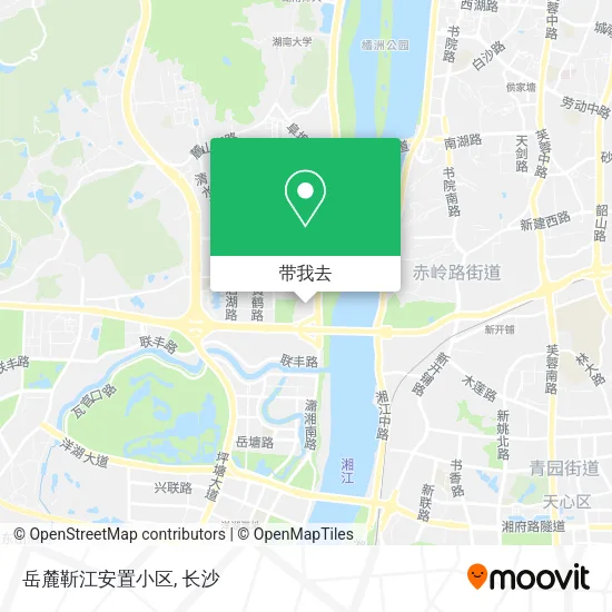 岳麓靳江安置小区地图