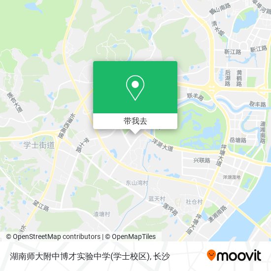 湖南师大附中博才实验中学(学士校区)地图