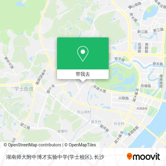 湖南师大附中博才实验中学(学士校区)地图