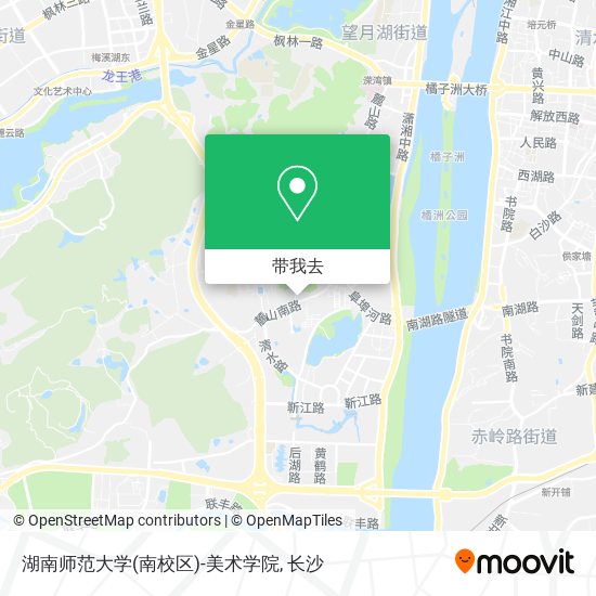 湖南师范大学(南校区)-美术学院地图
