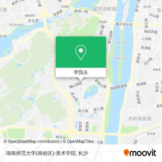 湖南师范大学(南校区)-美术学院地图