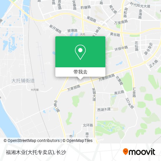 福湘木业(大托专卖店)地图