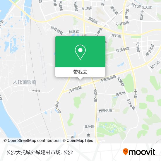 长沙大托城外城建材市场地图