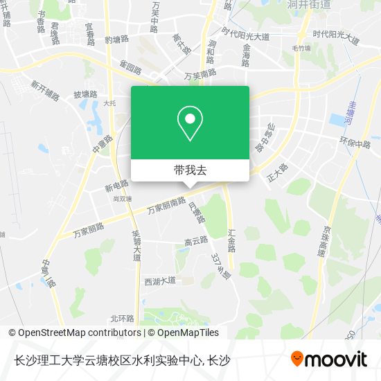 长沙理工大学云塘校区水利实验中心地图