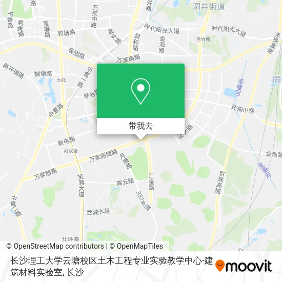 长沙理工大学云塘校区土木工程专业实验教学中心-建筑材料实验室地图