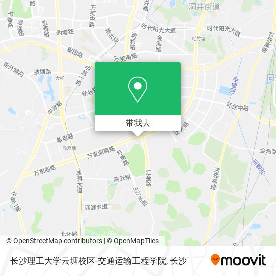 长沙理工大学云塘校区-交通运输工程学院地图