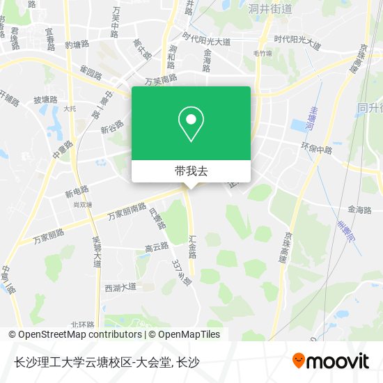 长沙理工大学云塘校区-大会堂地图