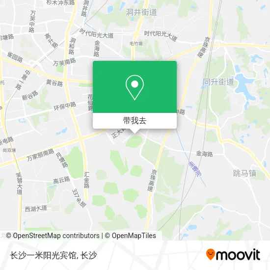 长沙一米阳光宾馆地图