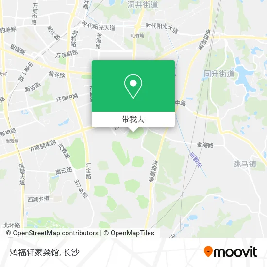 鸿福轩家菜馆地图